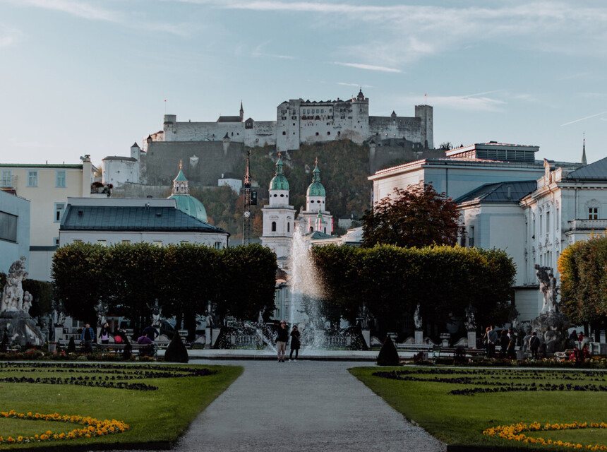 Salzburg und Mirabellgarten als Ausflugsziel