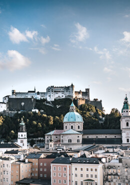 Die Altstadt Salzburgs und die Festung Hohensalzburg