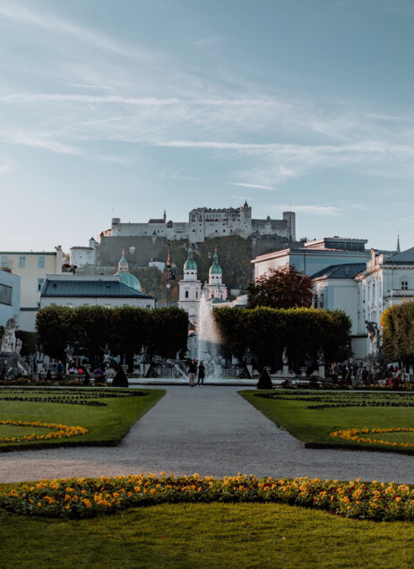 Sommerlicher Blick auf die Altstadt Salzburg